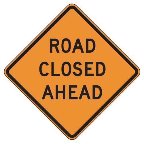 road closed