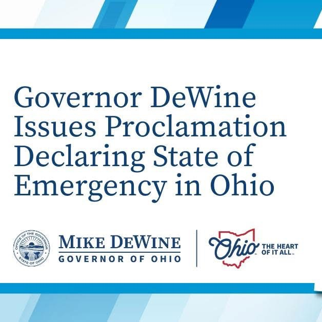 govern Mike Dewine announcement regarding state of emergency