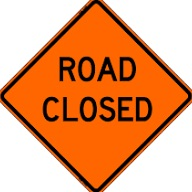road closed