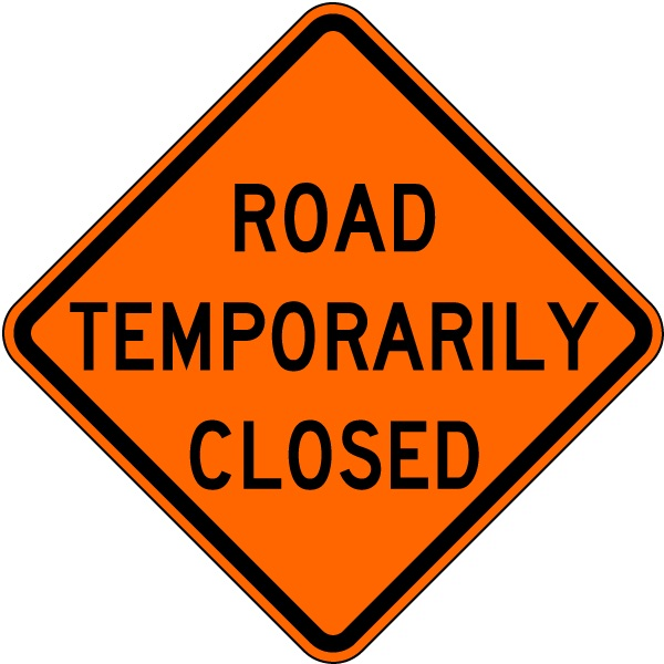 road closed