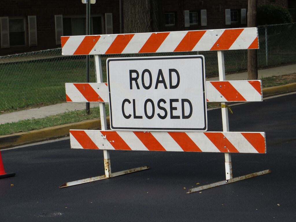 road closed