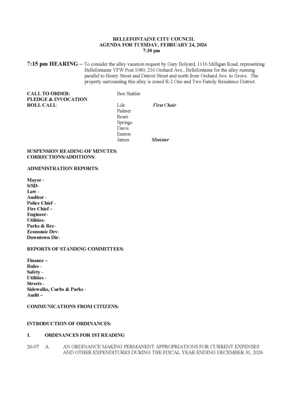 City Council Agenda 2.24.2026 - page 1