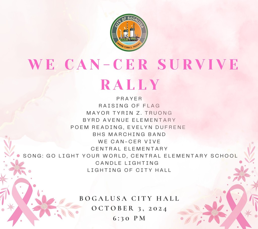 Rally order of events graphic