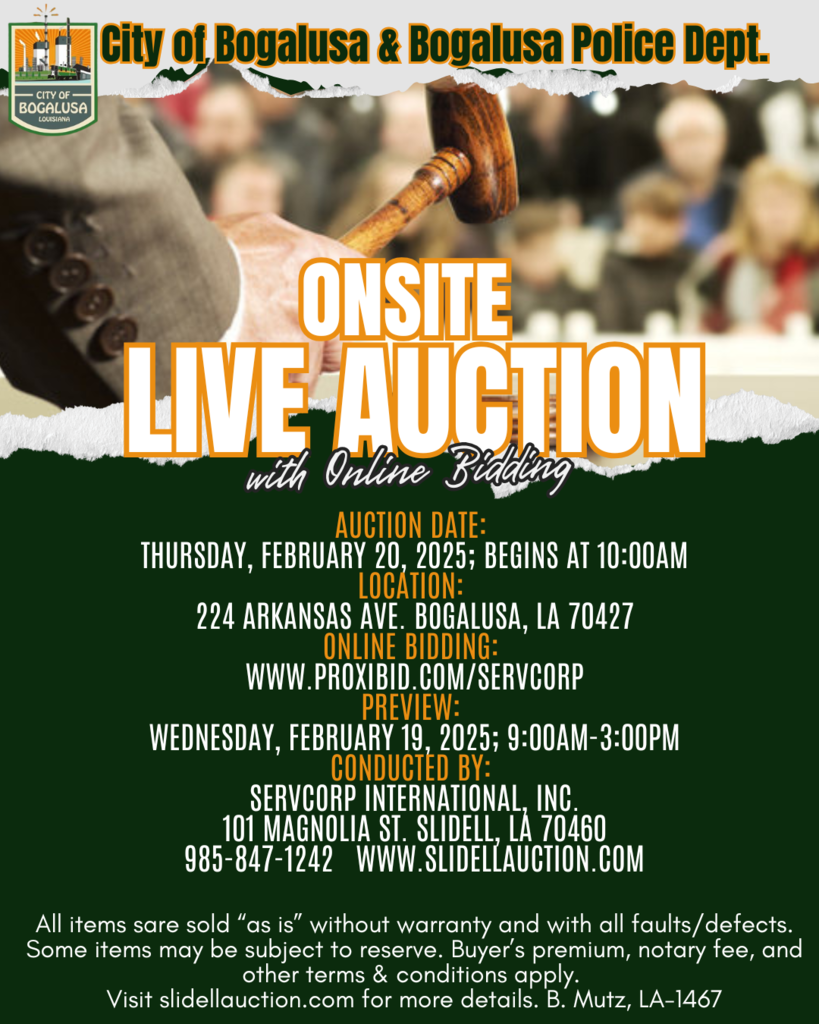 live auction flyer