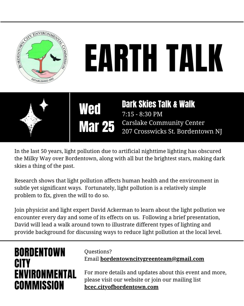 Dark Skies Earth Talk