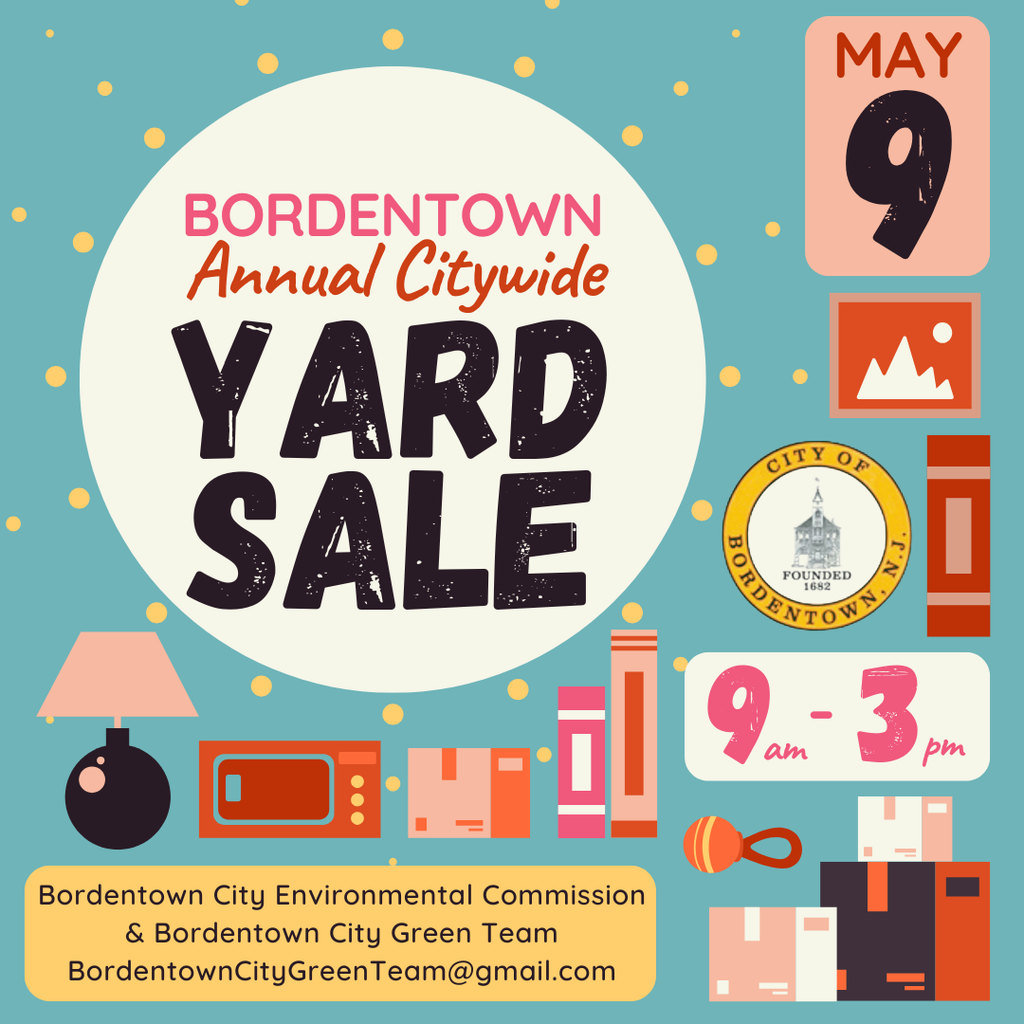 Citywide Yard Sale May 9, 9am to 3 pm
