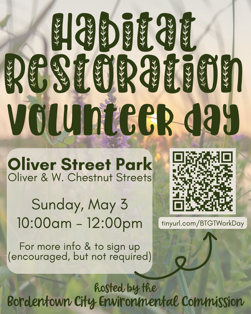 Habitat Restoration Volunteer Day May 3, 2026, 10am to 12pm.