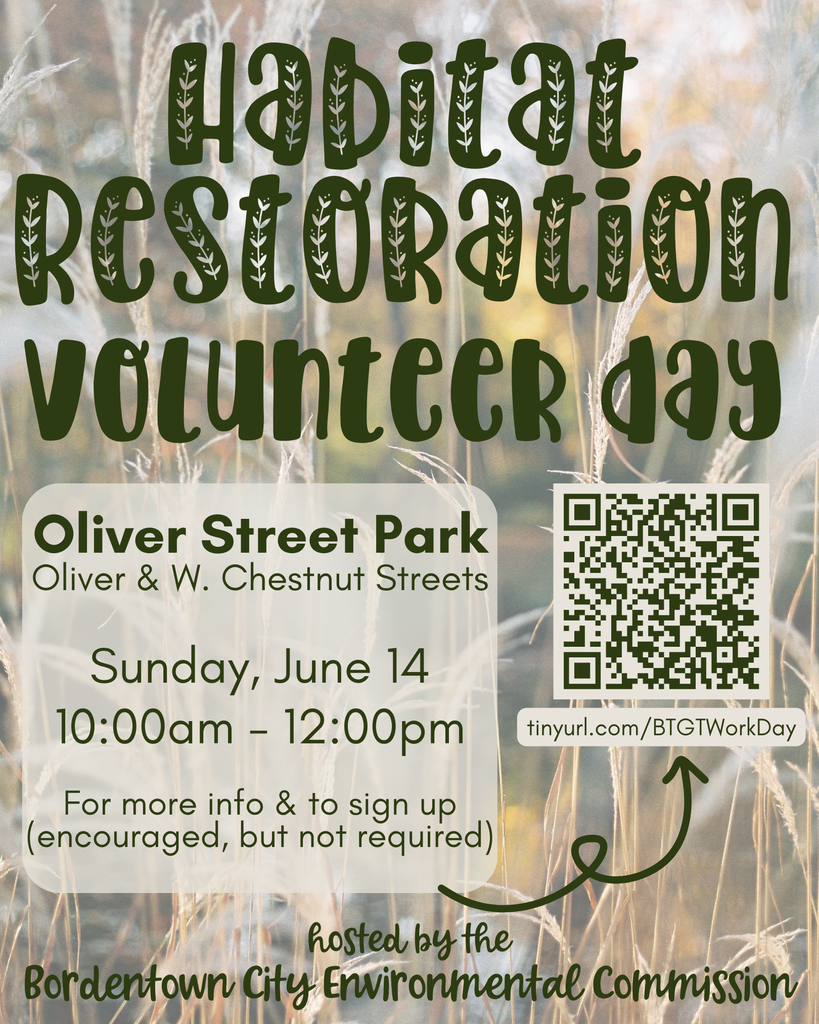 Habitat Restoration Volunteer Day June 14, 2026, 10am to 12pm.
