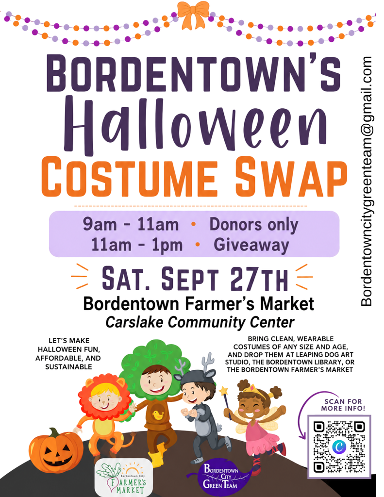 Bordentown City Costume Swap Flyer