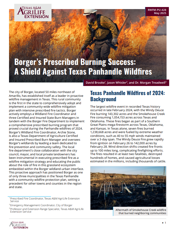 Prescribed Burn Article