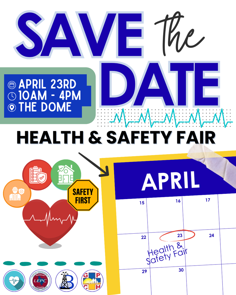 Save the date image for health and safety fair