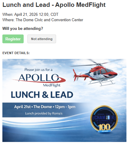 Lunch and lead flyer
