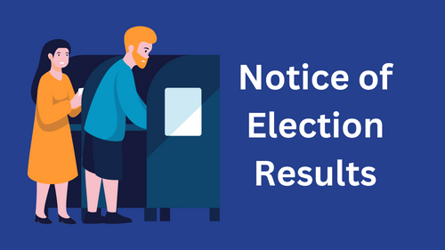 Notice of Election Results