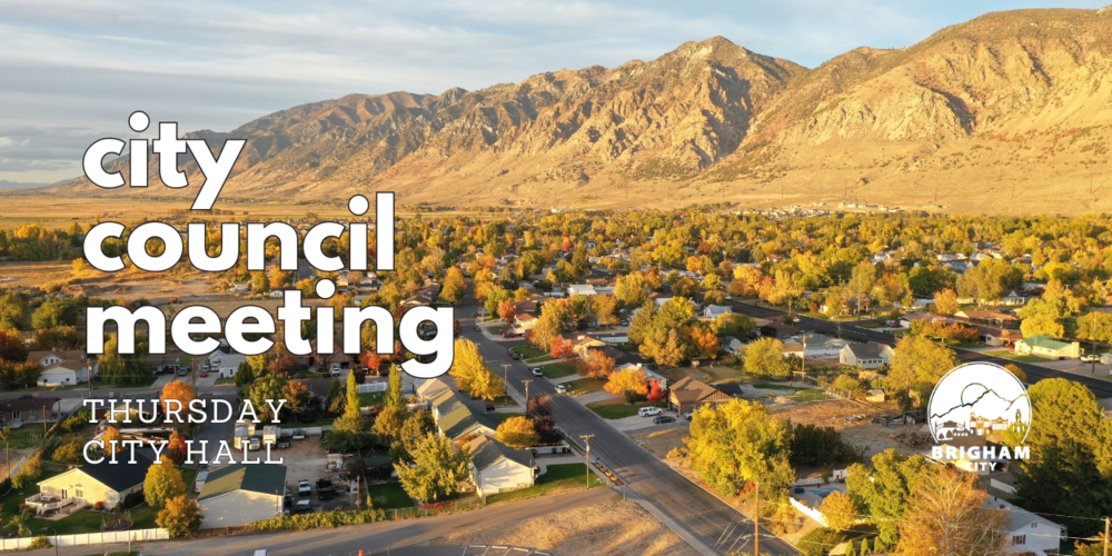 View of Brigham City Mountains