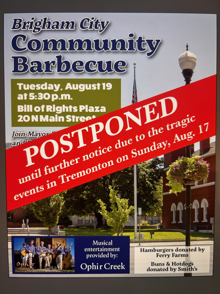 community barbecue postponed