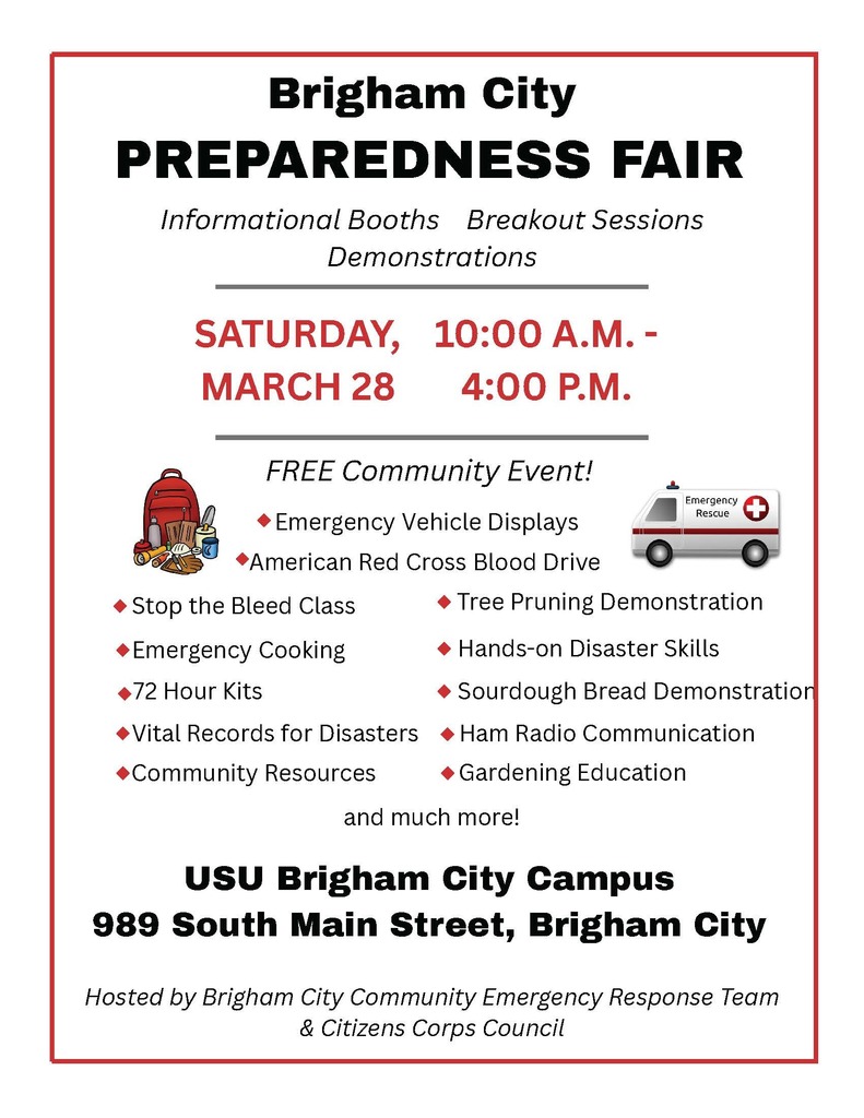 Preparedness fair flyer