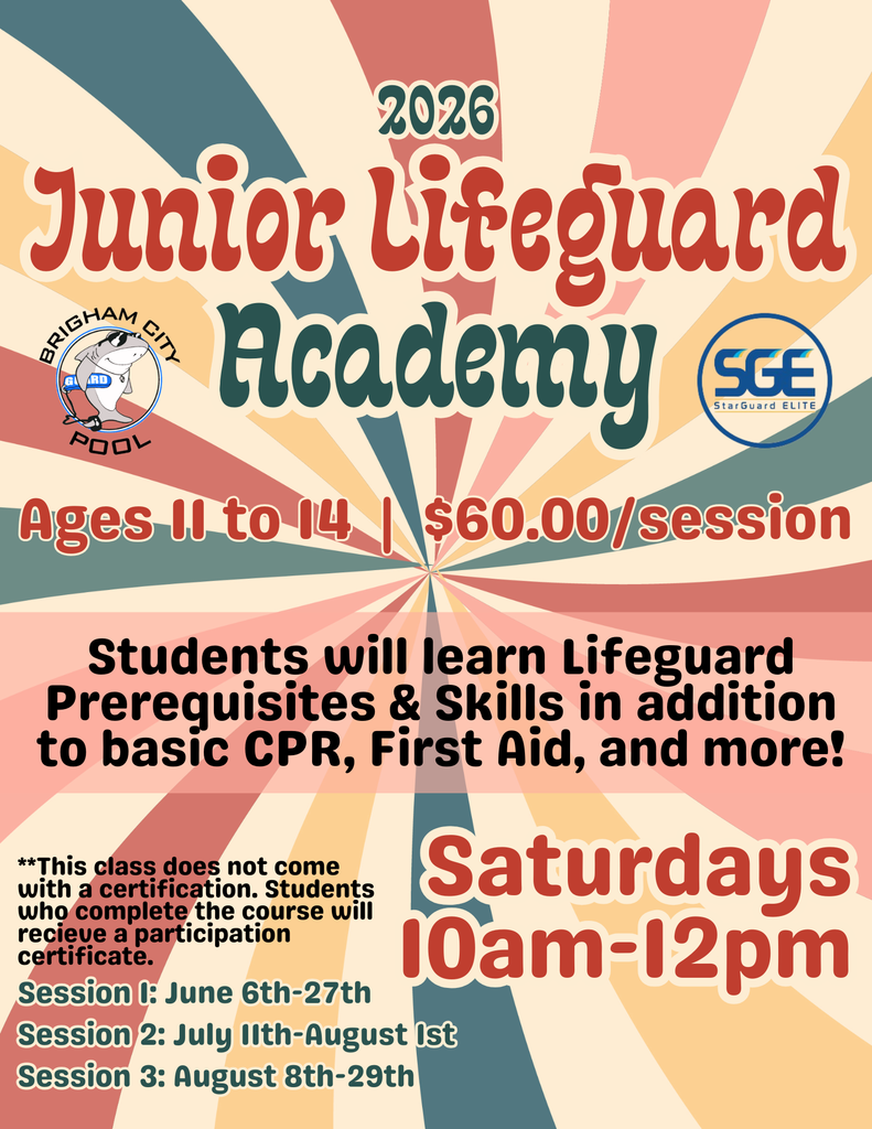 Junior lifeguard academy flyer