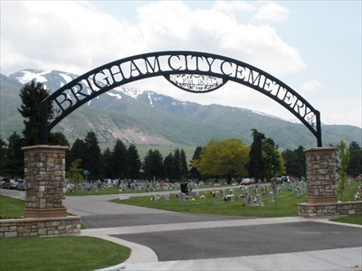 brigham cemetery photo of  arch entry