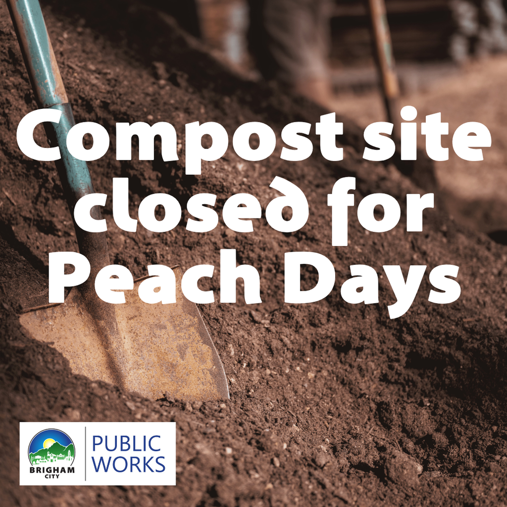 white text over two shovels in dirt