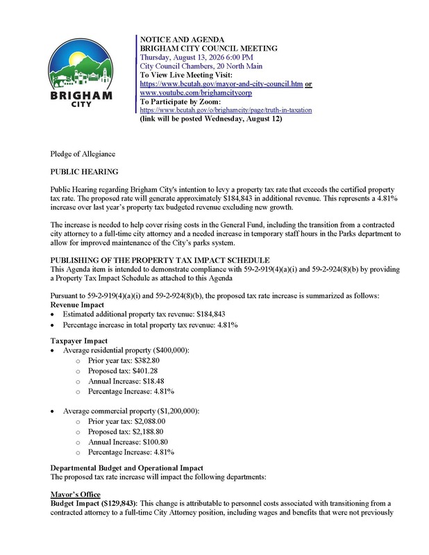 City Council Agenda