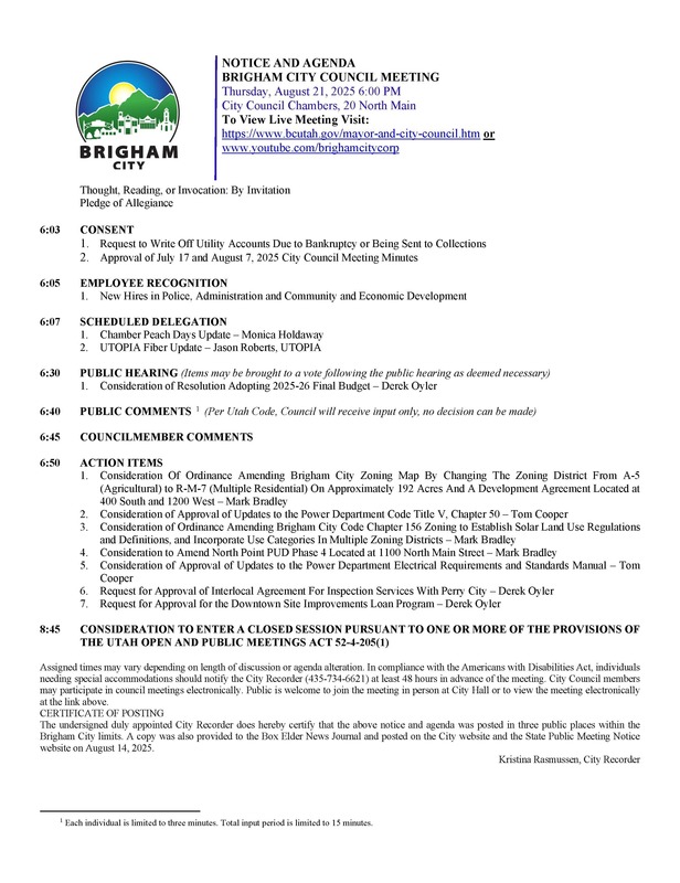 City Council Agenda