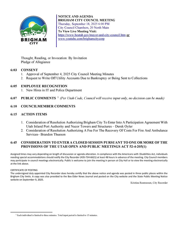 City Council Agenda