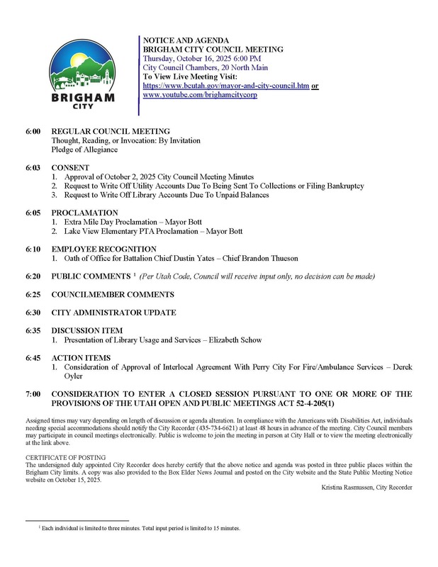 City Council Agenda