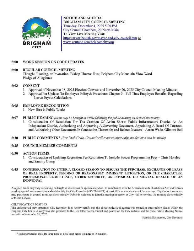 City Council Agenda