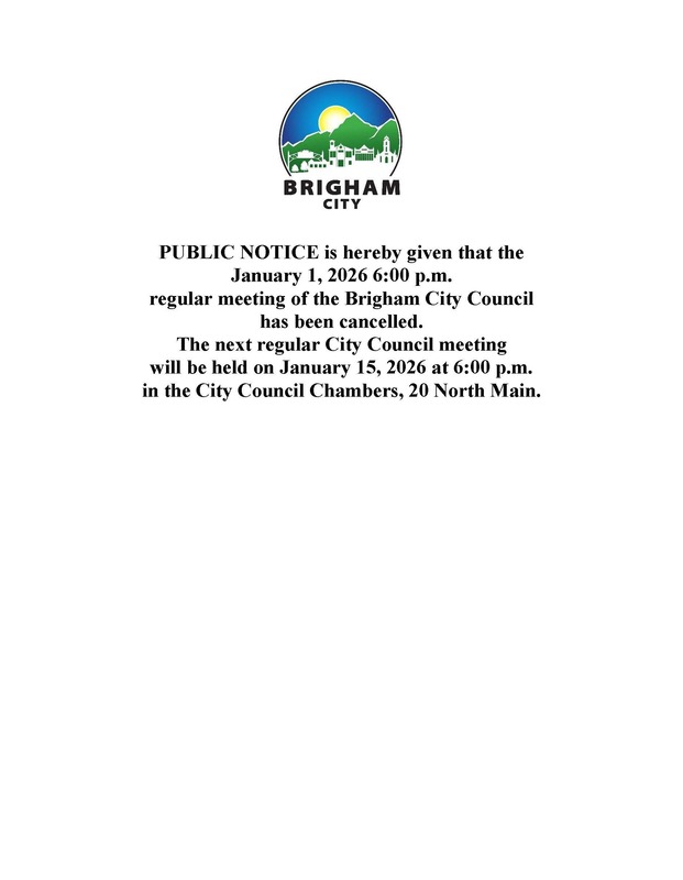 Agenda for Cancelled Meetings