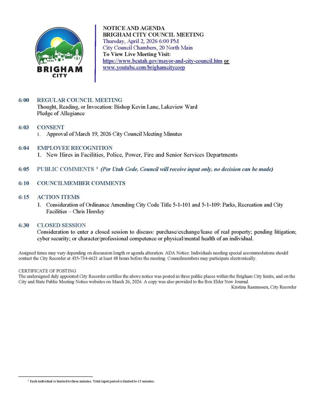 City Council Agenda