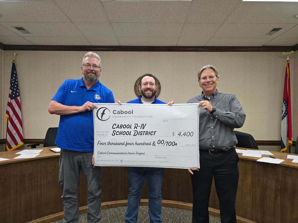 Nathan Pabarcus and Nathan Christeson accepting grant awards
