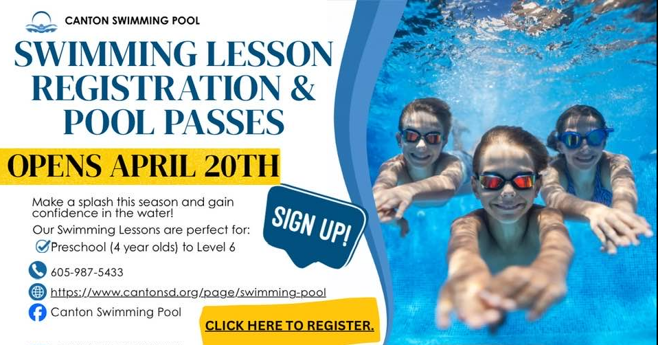 Swimming Lesson Registration and Pool Passes