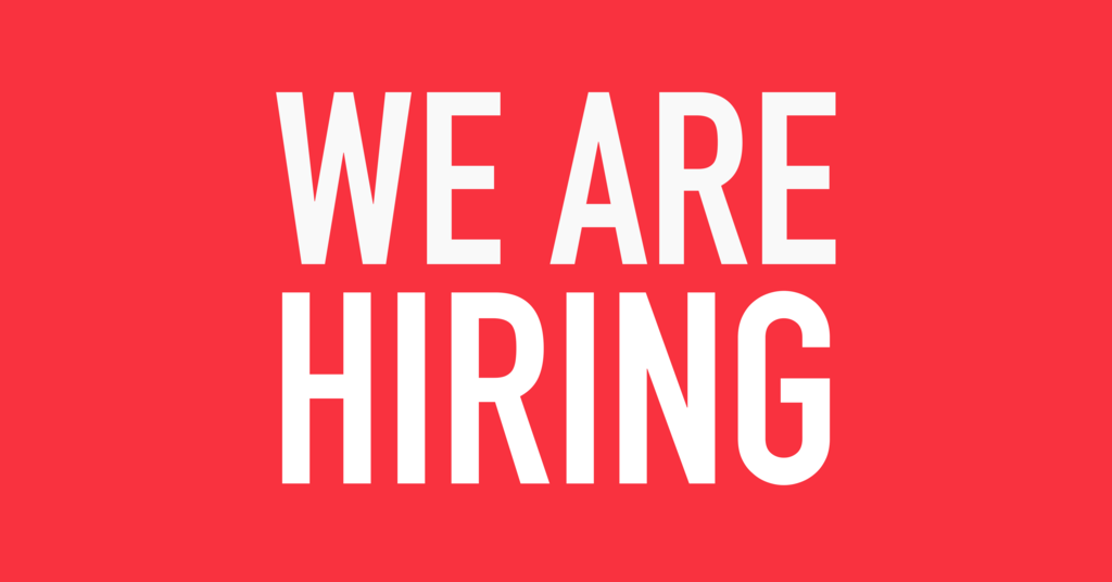 We are hiring 