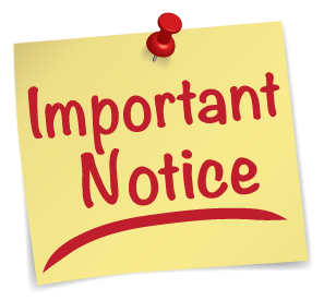 Important notice 