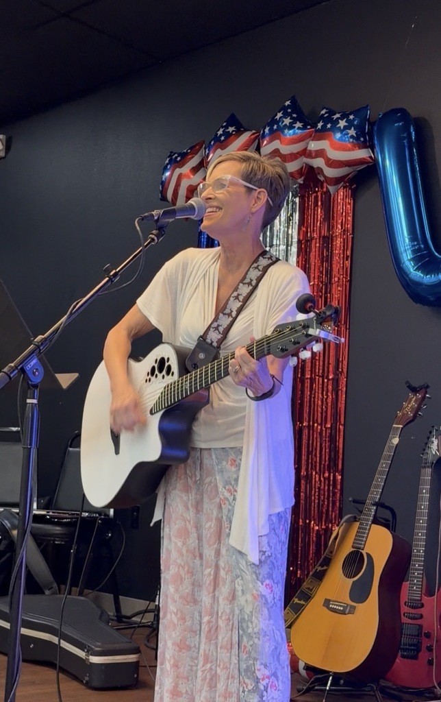 singer on stage