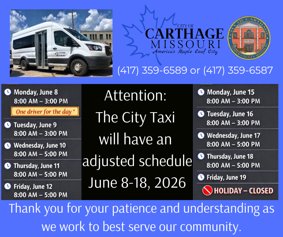 TAXI Schedule