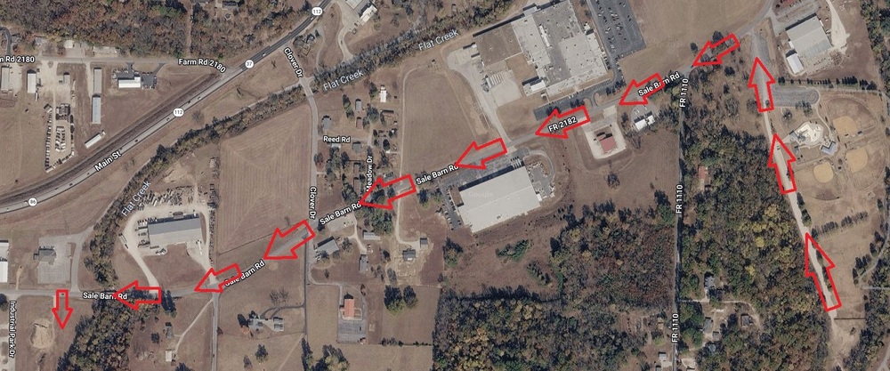 map with arrows