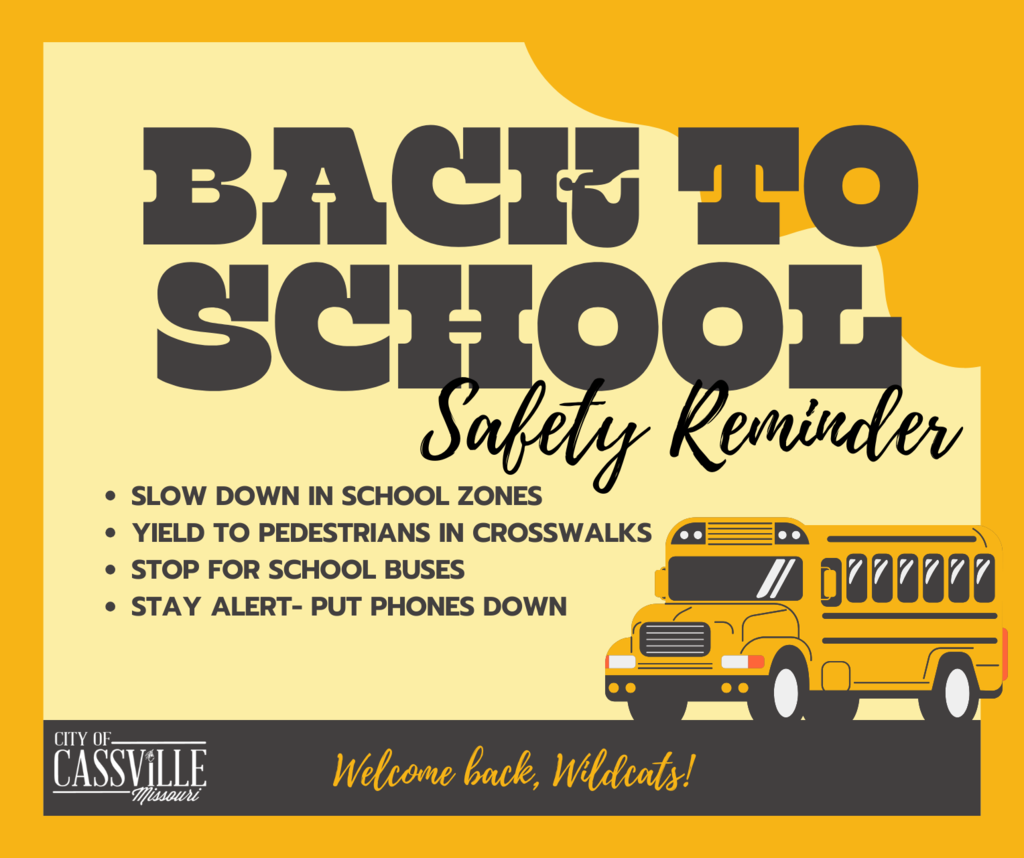 Back to School Safety Reminder