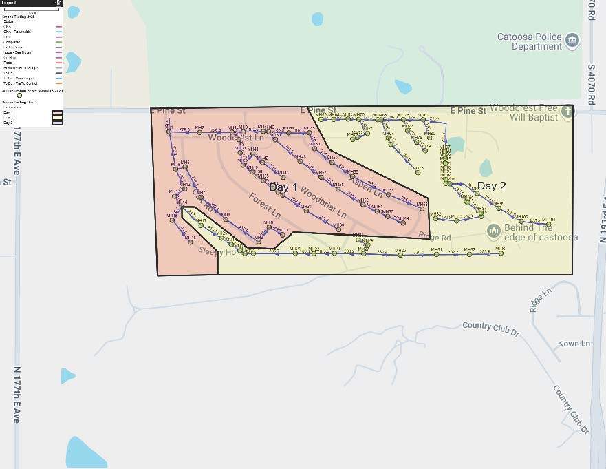 Smoke testing map