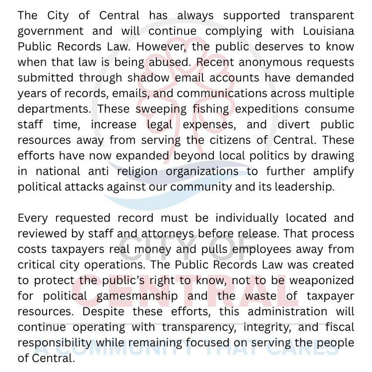 note to our citizens 