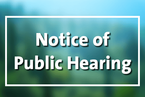 Public Hearing notice