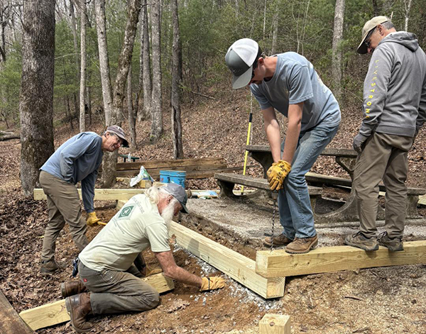 Dicks Creek Gap Trailhead work