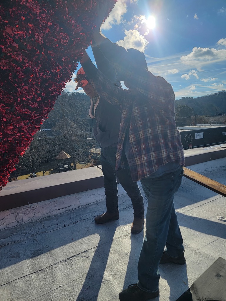 Holding up the candle