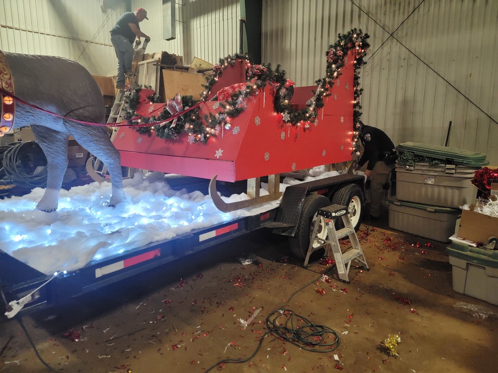 Working on the sleigh