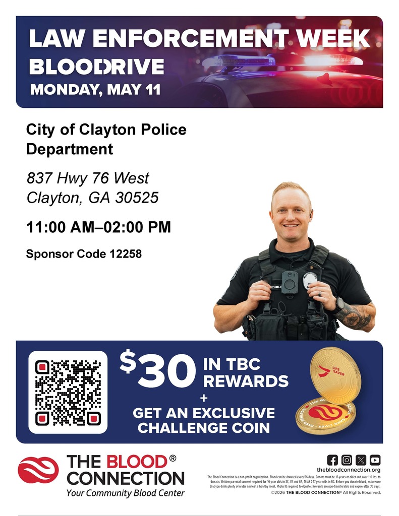 Blood drive flyer