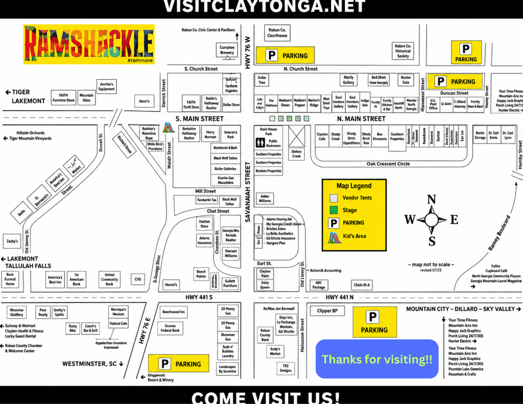 Ramshackle map