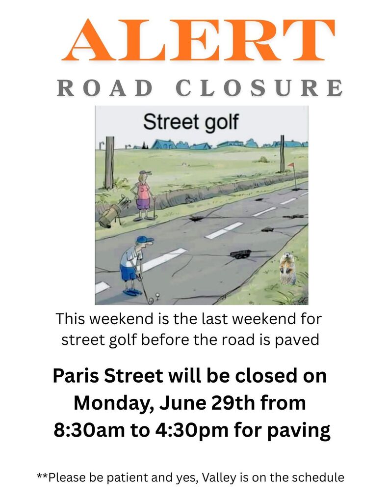 Paris street paving alert