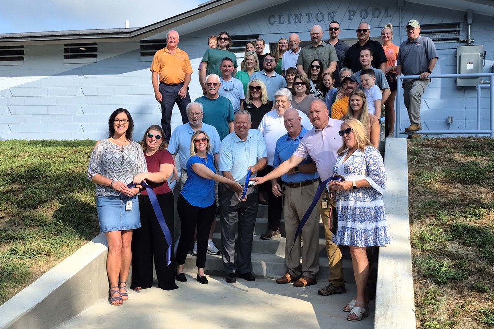 Ribbon Cutting at the Clinton Pool