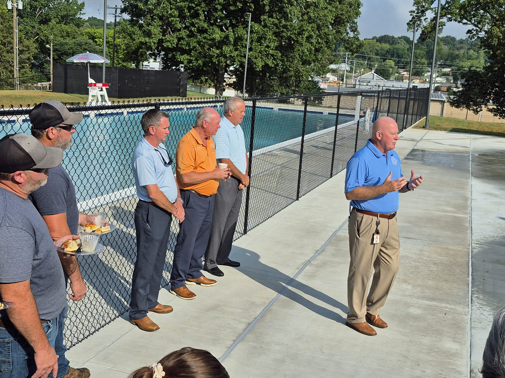  Ribbon cutting at the Clinton Pool! 