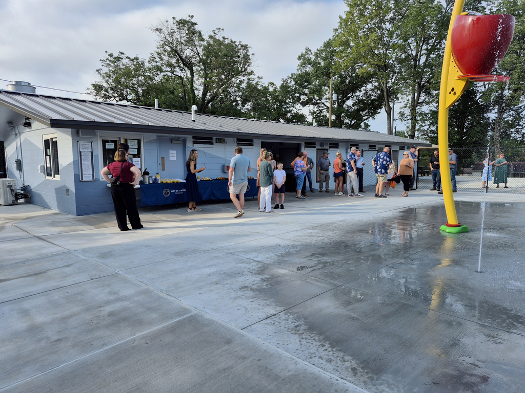  Ribbon cutting at the Clinton Pool! 